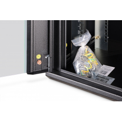 Digitus Szafa sieciowa wisząca Dynamic 19" 16U rack 785x600x450mm, drzwi szyba, czarna, niezłożona, 60kg