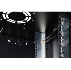 Digitus Szafa sieciowa wisząca Dynamic 19" 16U rack 785x600x450mm, drzwi szyba, czarna, niezłożona, 60kg
