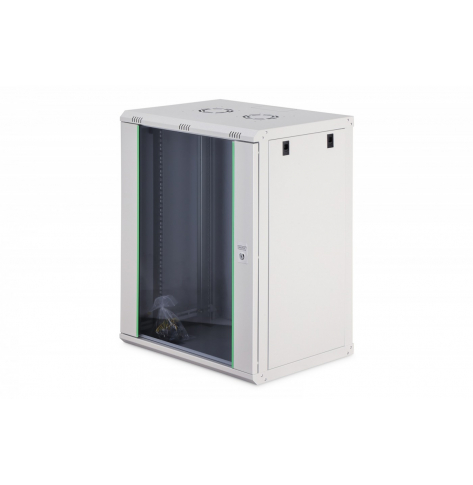 Digitus Szafa sieciowa wisząca Dynamic 19" 16U rack 785x600x450mm, drzwi szyba, szara, niezłożona, 60kg