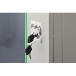 Digitus Szafa sieciowa wisząca Dynamic 19" 16U rack 785x600x450mm, drzwi szyba, szara, niezłożona, 60kg