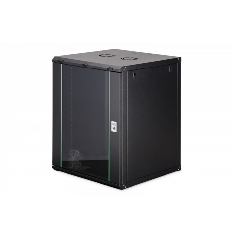 Digitus Szafa sieciowa wisząca Dynamic 19" 16U rack 785x600x600mm, drzwi szyba, czarny, niezłożona, 60kg