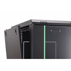 Digitus Szafa sieciowa wisząca Dynamic 19" 16U rack 785x600x600mm, drzwi szyba, czarny, niezłożona, 60kg