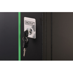 Digitus Szafa sieciowa wisząca Dynamic 19" 16U rack 785x600x600mm, drzwi szyba, czarny, niezłożona, 60kg