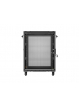 LANBERG Szafa instalacyjna rack stojąca 19 cali 15U 600x600 drzwi perforowane czarna (Flat pack)