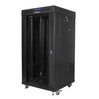 Szafa serwerowa LANBERG stojąca rack 19 cali 22U 600X600mm czarna LCD