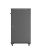 LANBERG Szafa instalacyjna rack stojąca 19" 22U 600x1000 czarna drzwi przeszkolne ( flat pack) 