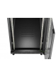 LANBERG Szafa instalacyjna rack stojąca 19" 22U 600x1200 czarna drzwi przeszklone (flat pack) 