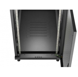 LANBERG Szafa instalacyjna rack stojąca 19" 22U 600x1200 czarna drzwi perforowane (flat pack) 