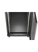 LANBERG Szafa instalacyjna rack stojąca 19" 22U 600x1200 czarna drzwi perforowane (flat pack) 