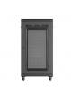 LANBERG Szafa instalacyjna rack stojąca 19" 22U 600x1200 czarna drzwi perforowane (flat pack) 