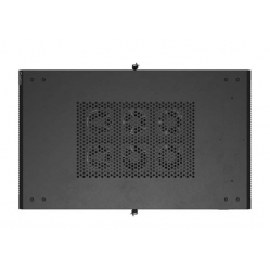 LANBERG Szafa instalacyjna rack stojąca 19" 22U 600x1000 czarna drzwi perforowane ( flat pack) 