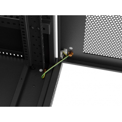 LANBERG Szafa instalacyjna rack stojąca 19 cali 32U 600x600 drzwi perforowane LCD czarna (Flat pack)