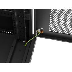 LANBERG Szafa instalacyjna rack stojąca 19 cali 37U 600x600 drzwi perforowane LCD czarna (Flat pack)