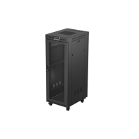 Szafa serwerowa LANBERG instalacyjna rack stojąca 19 cali 32U 600x800 drzwi perforowane LCD czarna (Flat pack)
