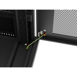 LANBERG Szafa instalacyjna rack stojąca 19 cali 32U 600x800 drzwi perforowane LCD czarna (Flat pack)