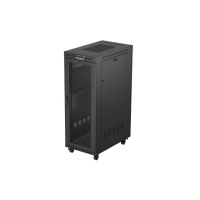 Szafa serwerowa LANBERG instalacyjna rack stojąca 19 cali 32U 600x1000 drzwi perforowane LCD czarna (Flat pack)