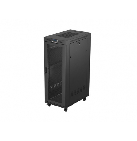 LANBERG Szafa instalacyjna rack stojąca 19 cali 32U 600x1000 drzwi perforowane LCD czarna (Flat pack)