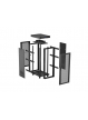 LANBERG Szafa instalacyjna rack stojąca 19 cali 32U 600x1000 drzwi perforowane LCD czarna (Flat pack)