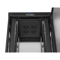 LANBERG Szafa instalacyjna rack stojąca 19 cali 37U 800x800 drzwi perforowane LCD czarna (Flat pack)