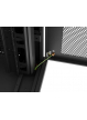 LANBERG Szafa instalacyjna rack stojąca 19 cali 37U 800x800 drzwi perforowane LCD czarna (Flat pack)