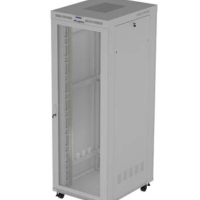 Szafa serwerowa LANBERG instalacyjna rack stojąca 19 cali 47U 800x1000 szara drzwi perforowane LCD (flat pack) V2 
