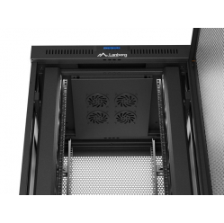 LANBERG Szafa instalacyjna rack stojąca 19 cali 47U 800x800 drzwi perforowane LCD czarna (Flat pack)
