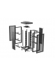 LANBERG Szafa instalacyjna rack stojąca 19 cali 47U 800x800 drzwi perforowane LCD czarna (Flat pack)