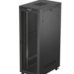 LANBERG Szafa instalacyjna rack stojąca 19 cali 47U 800x1200 czarna drzwi perforowane LCD (flat pack) V2 