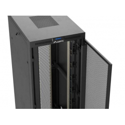LANBERG Szafa instalacyjna rack stojąca 19 cali 47U 800x1200 czarna drzwi perforowane LCD (flat pack) V2 