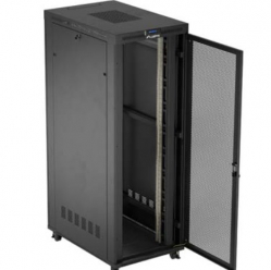 LANBERG Szafa instalacyjna rack stojąca 19 cali 47U 800x1200 czarna drzwi perforowane LCD (flat pack) V2 