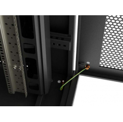 LANBERG Szafa instalacyjna rack stojąca 19 cali 47U 800x1200 czarna drzwi perforowane LCD (flat pack) V2 
