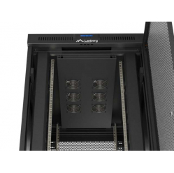 LANBERG Szafa instalacyjna rack stojąca 19 cali 47U 800x1200 czarna drzwi perforowane LCD (flat pack) V2 