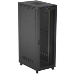 LANBERG Szafa instalacyjna rack stojąca 19 cali 47U 800x1200 czarna drzwi perforowane LCD (flat pack) V2 
