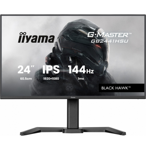 IIYAMA Monitor 23.8 cala GB2441HSU-B1 IPS,FHD,144Hz,1ms,2xUSB,350cd,HDMI,DP,HAS (150) PIVOT