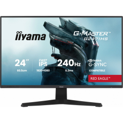 IIYAMA Monitor 23,8 cala G2471HS-B1 Fast IPS,FHD,240Hz,2xHDMI,DP, 350cd, Adaptive G-SYNC - 1920 x 1080 @48-240Hz DisplayPort Only 