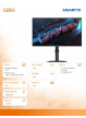 Gigabyte Monitor 25 cali AORS G25F2 EK IPS/FHD/200Hz/2HDMI/DP 