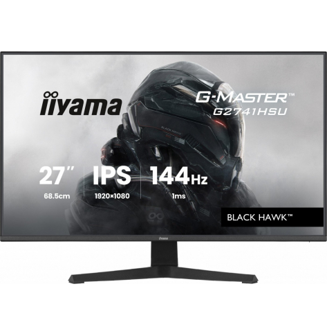 IIYAMA Monitor 27 cali G2741HSU-B1 IPS,FHD,144Hz,1ms,2xUSB, 350cd,HDMI,DP