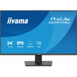 IIYAMA Monitor ProLite 23.8 cala X2497HSU-B1 IPS,FHD,HDMI,DP,120Hz,350CD,2xUSBv3.2, 2xUSB-C, GW 5lat