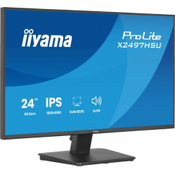 IIYAMA Monitor ProLite 23.8 cala X2497HSU-B1 IPS,FHD,HDMI,DP,120Hz,350CD,2xUSBv3.2, 2xUSB-C, GW 5lat
