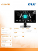 MSI Monitor G255PF E2 24,5 cala LED/FHD/Flat/180Hz/Black 
