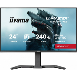 IIYAMA Monitor 23,8 cala GB2471HS-B1 Fast IPS,FHD,240Hz,2xHDMI,DP, 350cd, HAS(150) PIVOT, Adaptive G-SYNC - 1920 x 1080 @48-240Hz DisplayPort Only 