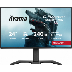 IIYAMA Monitor 23.8 cala GB2471HSU-B1 IPS,FHD,240Hz,2xHDMI,DP,1xUSB 3.2, 1xUSB C, Adaptive G-SYNC - 1920 x 1080 @48-240Hz DisplayPort Only, HA
