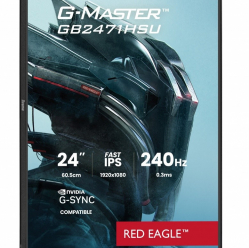 IIYAMA Monitor 23.8 cala GB2471HSU-B1 IPS,FHD,240Hz,2xHDMI,DP,1xUSB 3.2, 1xUSB C, Adaptive G-SYNC - 1920 x 1080 @48-240Hz DisplayPort Only, HA