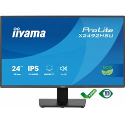 IIYAMA Monitor 24 cale X2492HSU-B1 IPS,FHD,HDMI,DP,120Hz,300cd,4ms,USB HUBx2cienkie ramki, 1500:1, ErP B