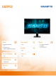 Gigabyte Monitor 27 cali GS27FC2 GAMING FHD 240Hz DP HDMI CURVED
