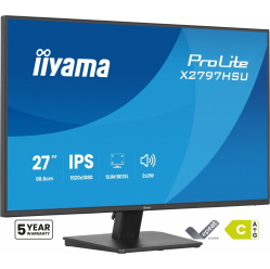 IIYAMA Monitor ProLite 27 cali X2797HSU-B1 IPS,FHD,HDMI,DP,120Hz,350CD,2xUSBv3.2, 2xUSB-C, GW 5lat 