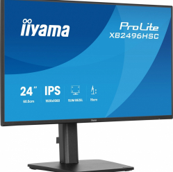 IIYAMA Monitor 24 cale XB2496HSC-B1 IPS, FHD, HDMI, USB-C (PD 65W), 144Hz