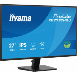 IIYAMA Monitor 27 cali X2792HSU-B1 IPS,FHD,HDMI,DP,120Hz,350cd,4ms, cienkie ramki, 1500:1, ErP B, USB HUBx2