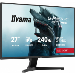 IIYAMA Monitor 27 cali G2771HSU-B1 0.4ms,Fast IPS,1xUSB 3.2, 1xUSB C, 240Hz, DP, 2xHDMI, Adaptive G-SYNC - 1920 x 1080 @48-240Hz DisplayPort Only 