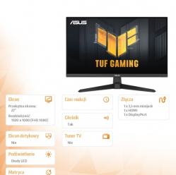 Asus Monitor 27 cali VG279QE5A IPS 146Hz HDMI DP 
